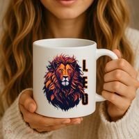August Birthday Leo Lion Pride Graphic Zodiac Coffee Mug thumb 3