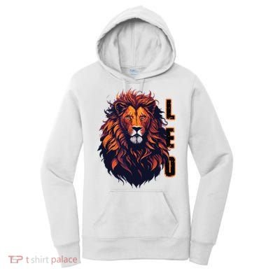 August Birthday Leo Lion Pride Graphic Zodiac Women's Hoodie