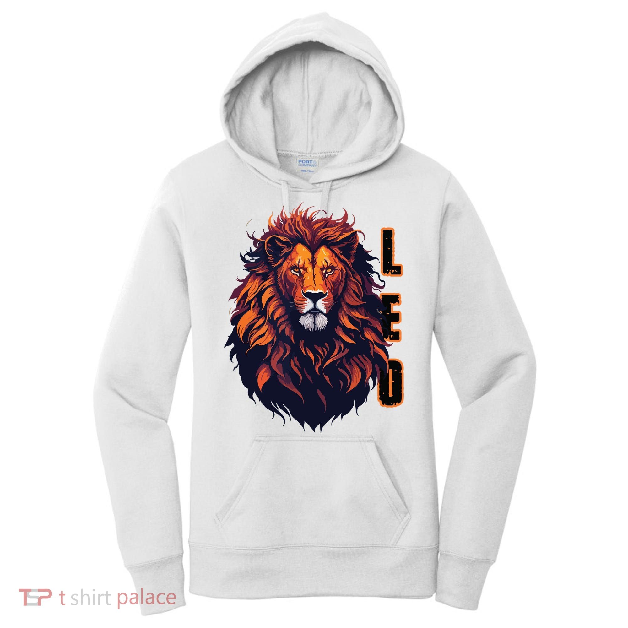 August Birthday Leo Lion Pride Graphic Zodiac Women's Hoodie