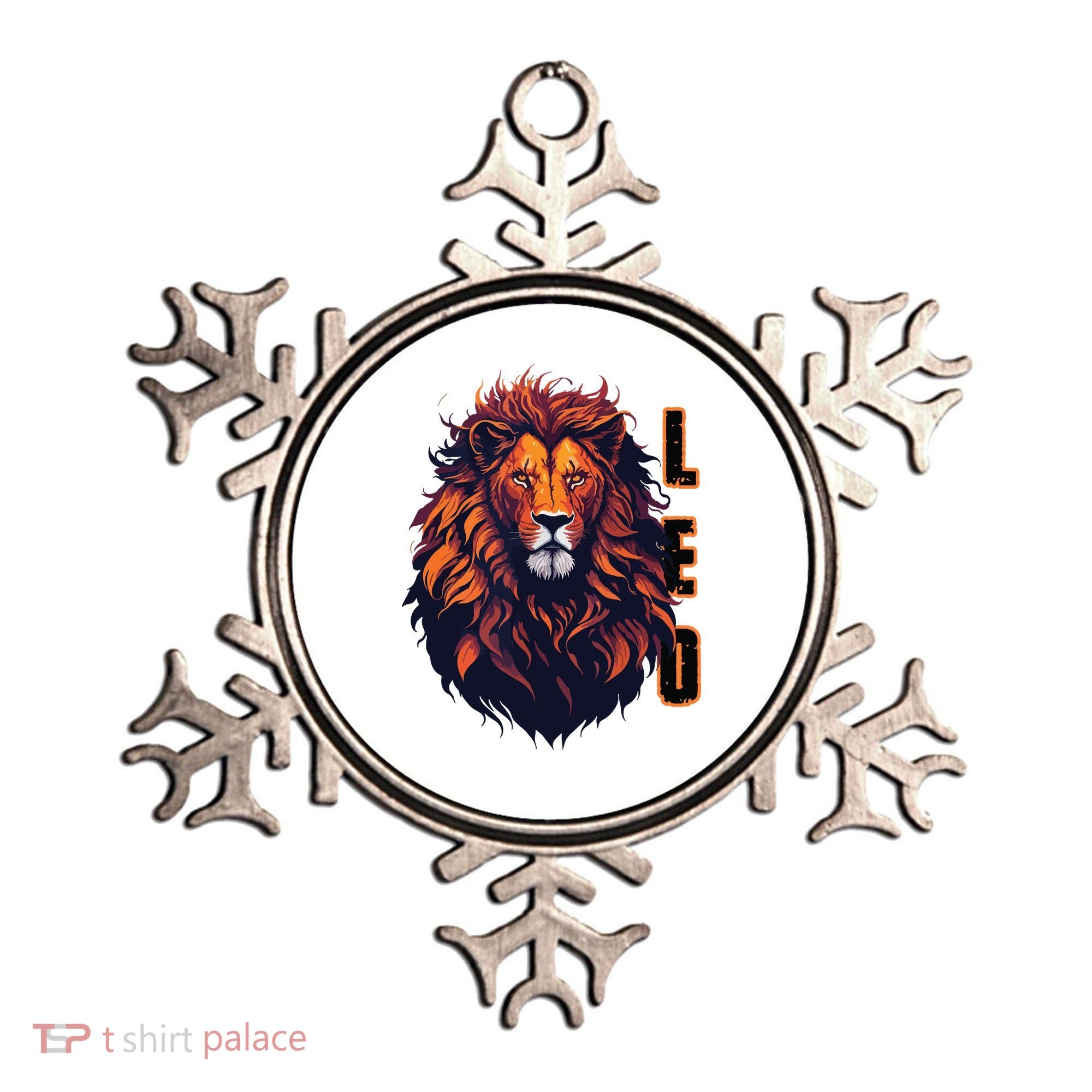 August Birthday Leo Lion Pride Graphic Zodiac Ornament