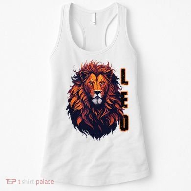 August Birthday Leo Lion Pride Graphic Zodiac Women's Tank Top
