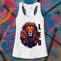 August Birthday Leo Lion Pride Graphic Zodiac Women's Tank Top thumb 3