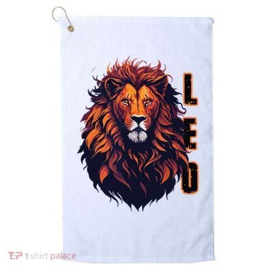 August Birthday Leo Lion Pride Graphic Zodiac Golf Towel
