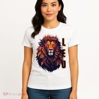 August Birthday Leo Lion Pride Graphic Zodiac Women's T-Shirt thumb 4