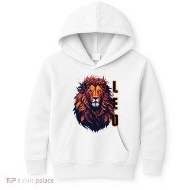 August Birthday Leo Lion Pride Graphic Zodiac Kids Hoodie