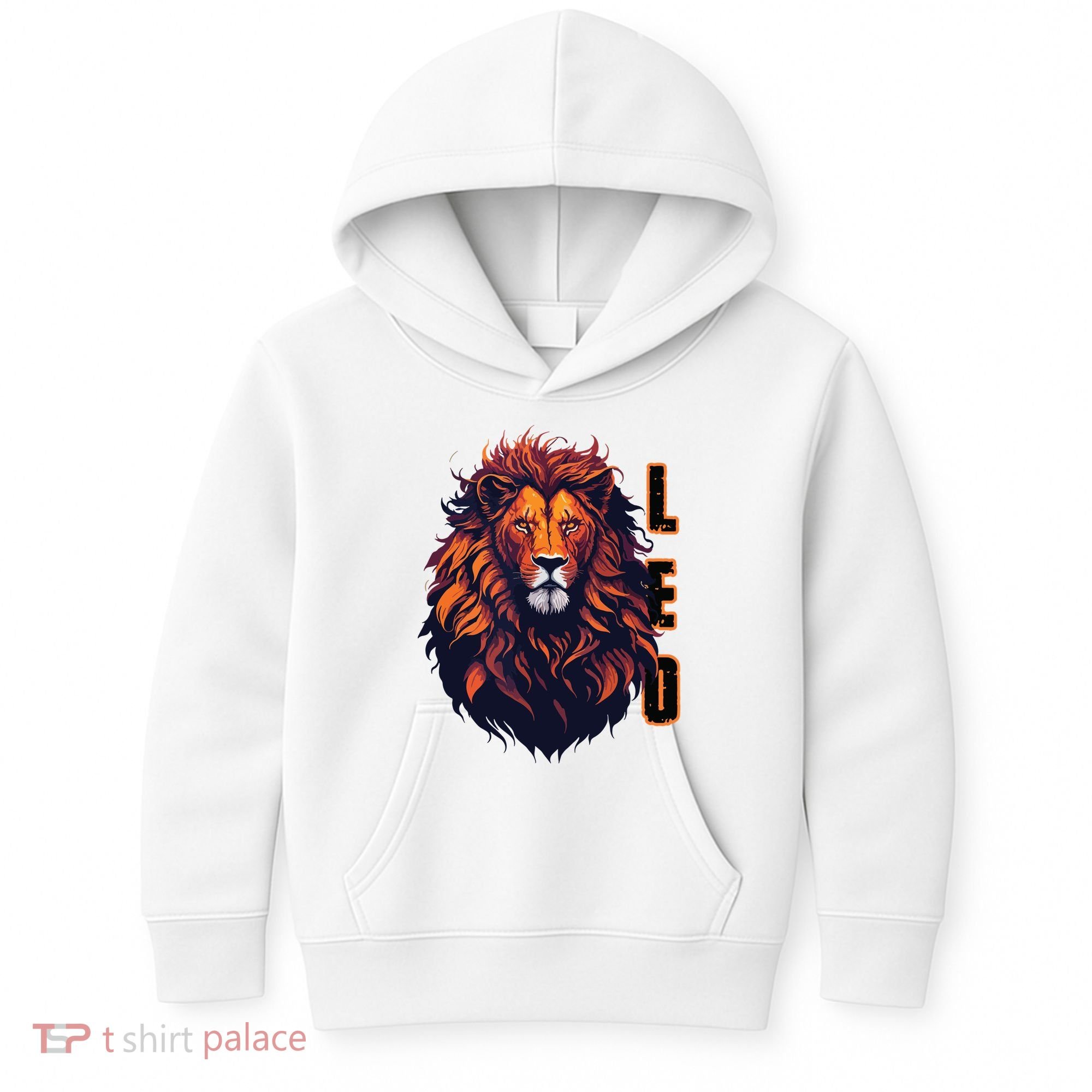 August Birthday Leo Lion Pride Graphic Zodiac Kids Hoodie