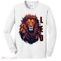 August Birthday Leo Lion Pride Graphic Zodiac Kids Long Sleeve Shirt thumb 0