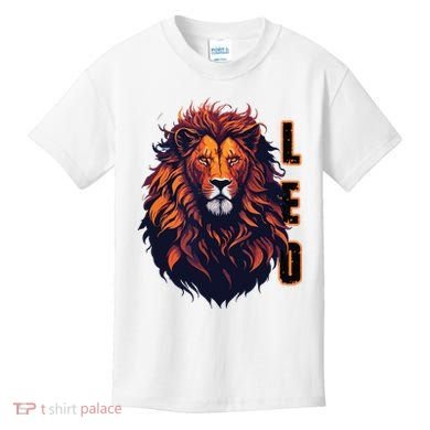 August Birthday Leo Lion Pride Graphic Zodiac Kids T-Shirt