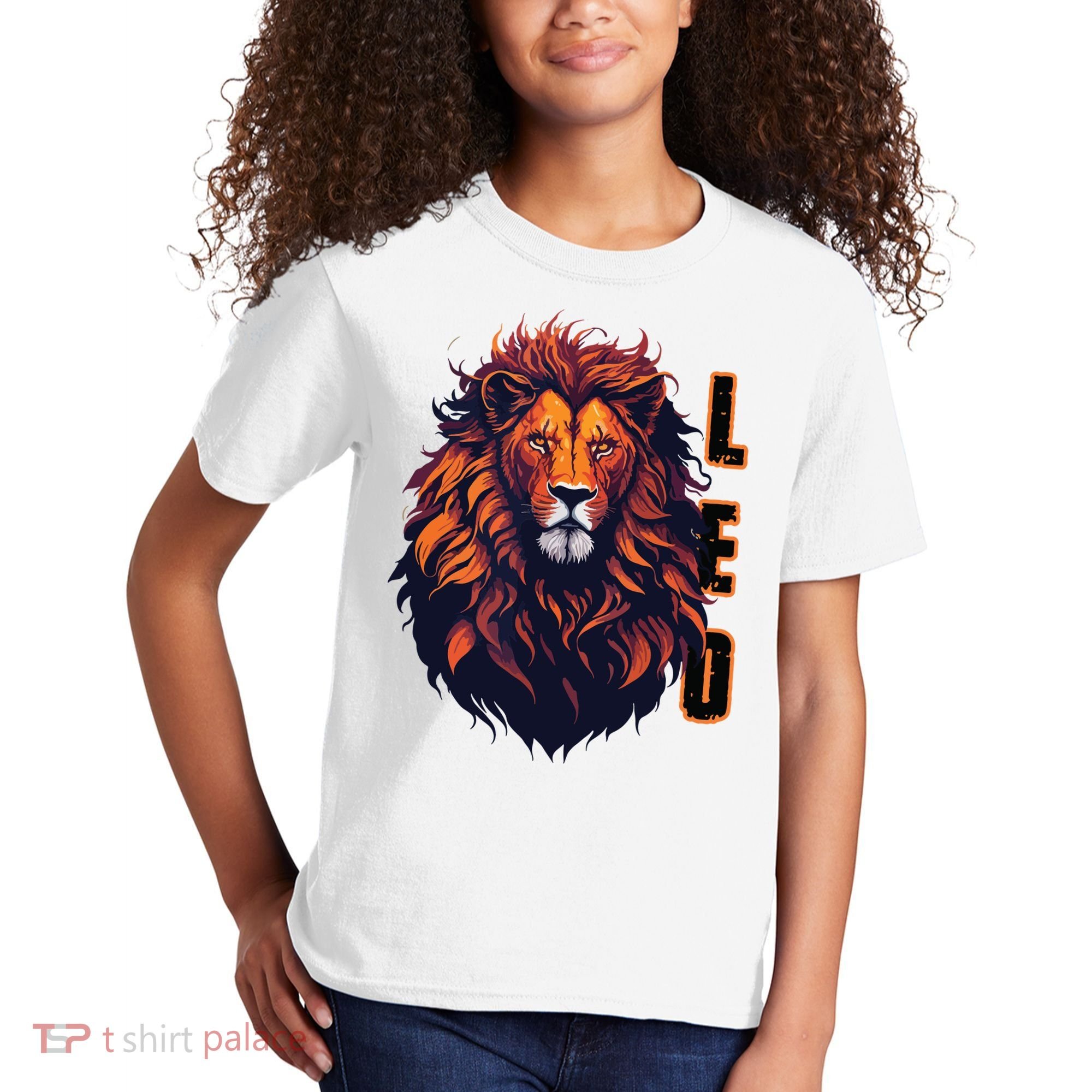 August Birthday Leo Lion Pride Graphic Zodiac Kids T-Shirt