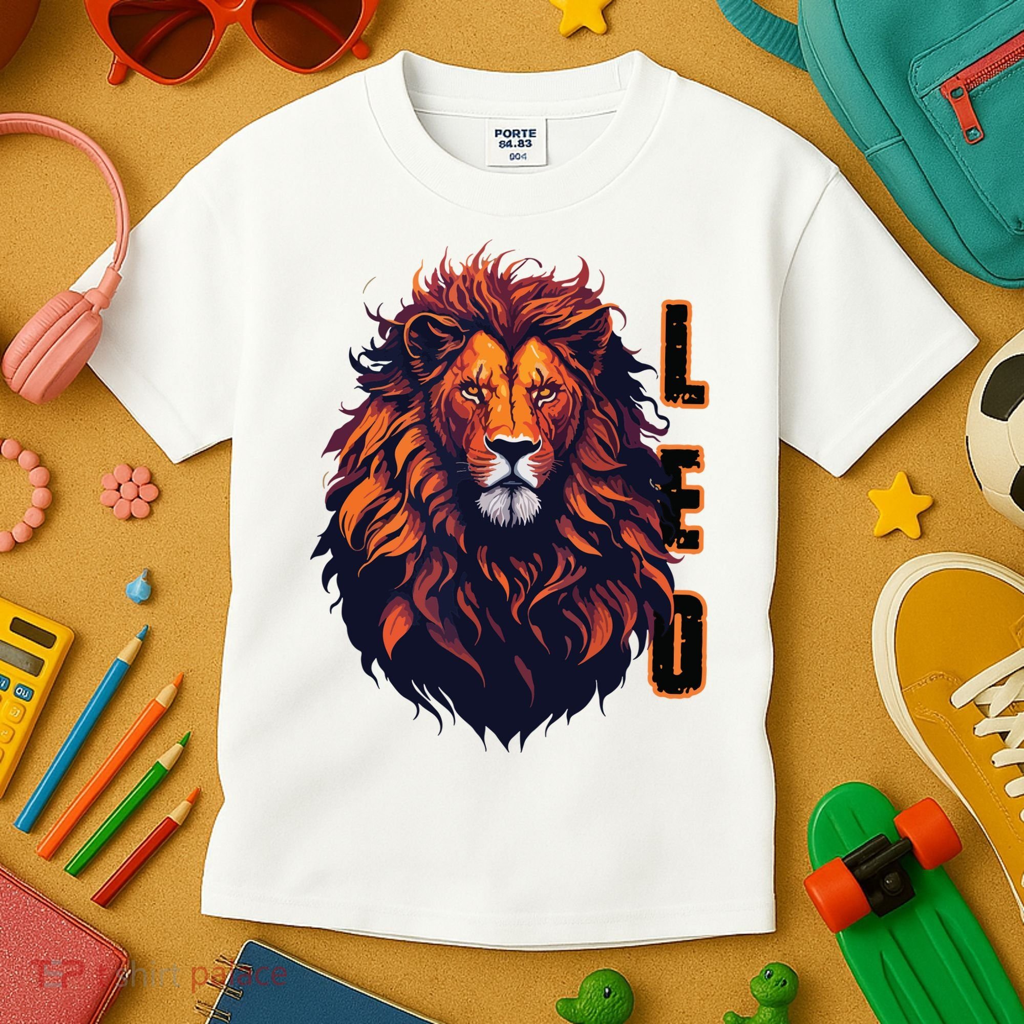 August Birthday Leo Lion Pride Graphic Zodiac Kids T-Shirt