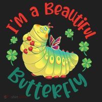 A Bug Life I'm A Beautiful Butterfly Funny Cute Gift Trending Women's Sweatshirt thumb 2