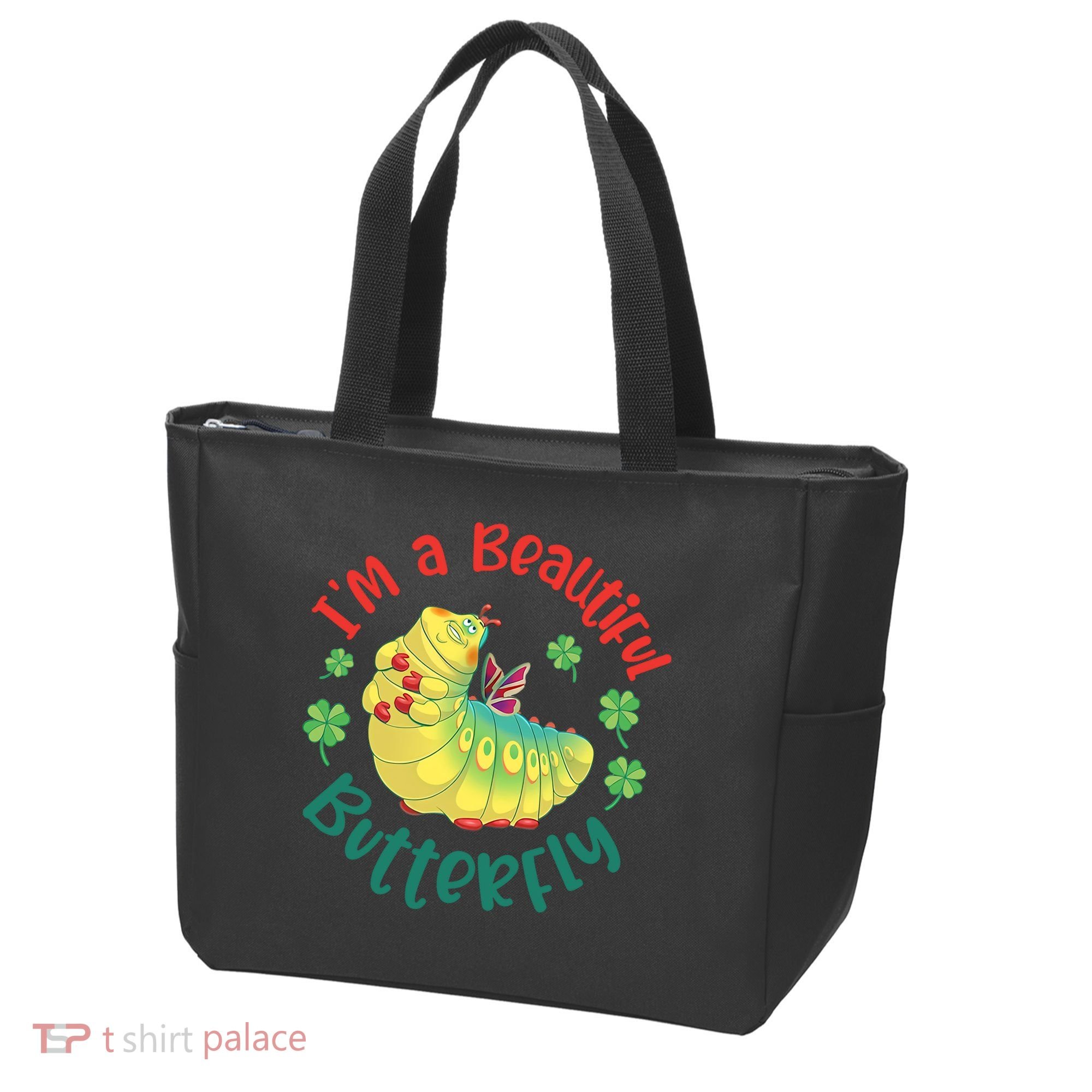 A Bug Life I'm A Beautiful Butterfly Funny Cute Gift Trending Tote Bag