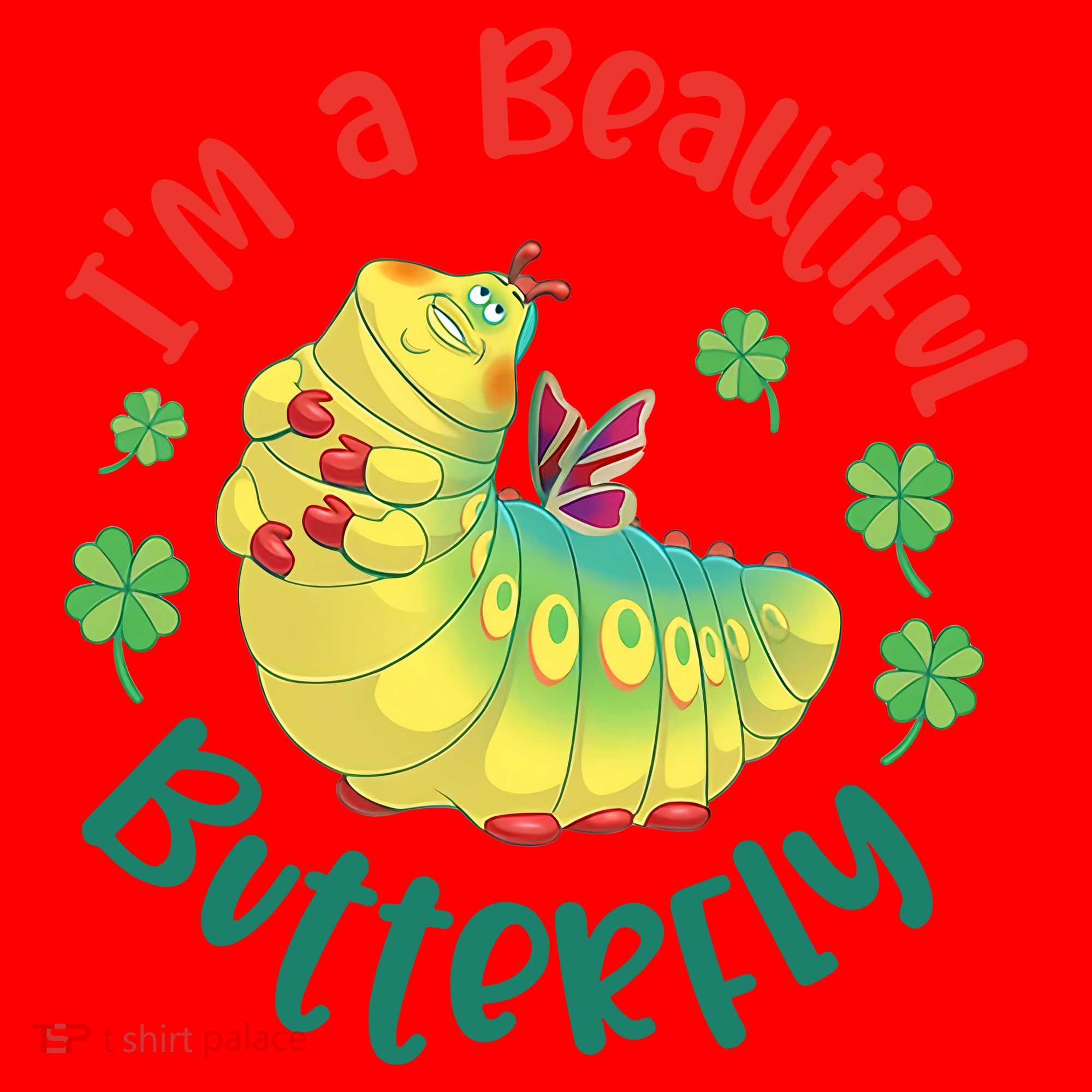 A Bug Life I'm A Beautiful Butterfly Funny Cute Gift Trending Santa Hat