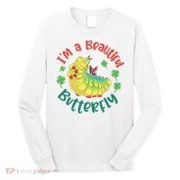 A Bug Life I'm A Beautiful Butterfly Funny Cute Gift Trending Long Sleeve Shirt thumb 0