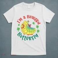 A Bug Life I'm A Beautiful Butterfly Funny Cute Gift Trending T-Shirt thumb 5