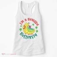 A Bug Life I'm A Beautiful Butterfly Funny Cute Gift Trending Women's Tank Top thumb 0