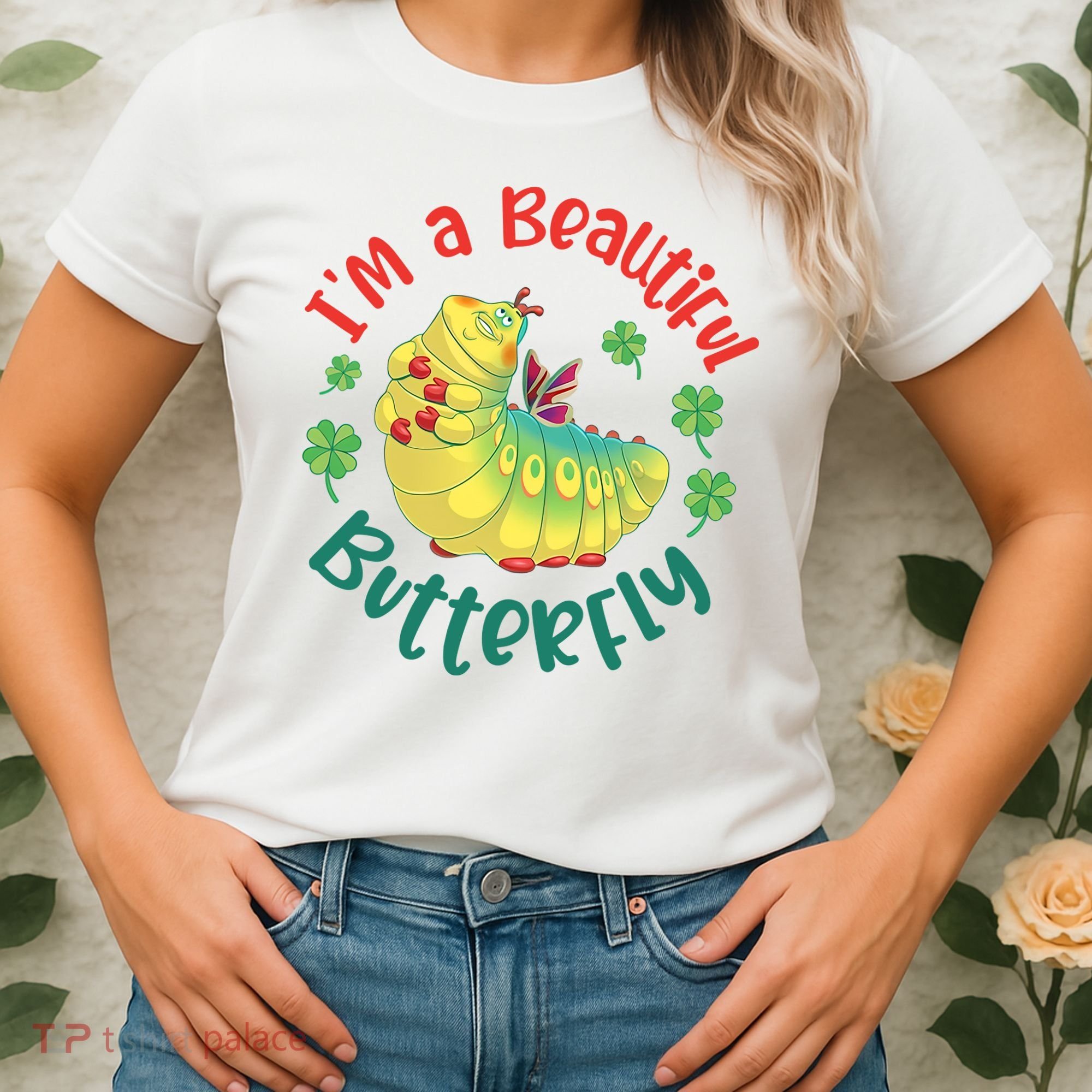 A Bug Life I'm A Beautiful Butterfly Funny Cute Gift Trending Women's T-Shirt