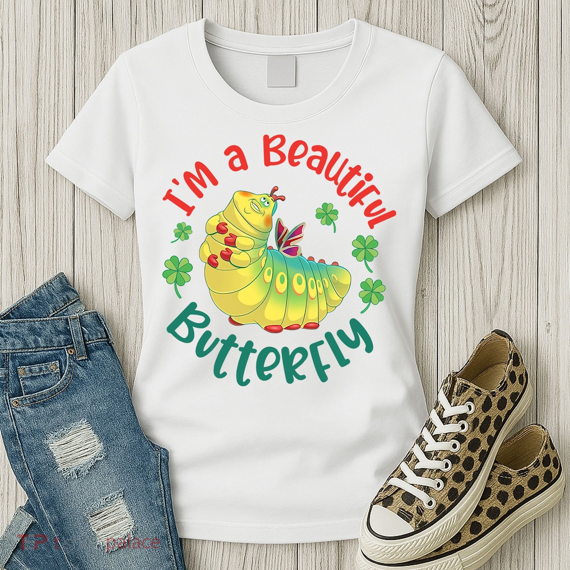A Bug Life I'm A Beautiful Butterfly Funny Cute Gift Trending Women's T-Shirt