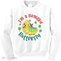 A Bug Life I'm A Beautiful Butterfly Funny Cute Gift Trending Kids Sweatshirt thumb 0