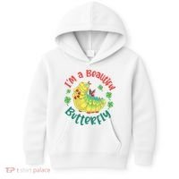 A Bug Life I'm A Beautiful Butterfly Funny Cute Gift Trending Kids Hoodie thumb 0