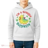 A Bug Life I'm A Beautiful Butterfly Funny Cute Gift Trending Kids Hoodie thumb 4