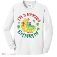 A Bug Life I'm A Beautiful Butterfly Funny Cute Gift Trending Kids Long Sleeve Shirt thumb 0