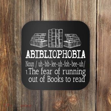 Abibliophobia Book Lover Design For Readers Cool Gift Coaster