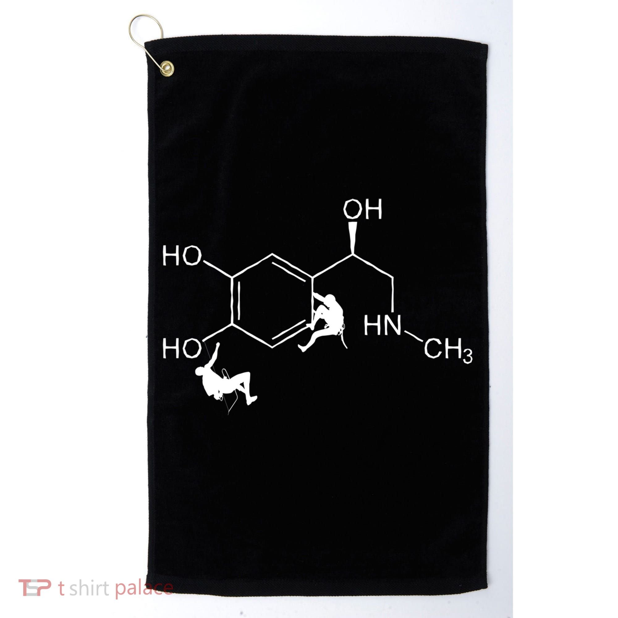 Adrenaline Bouldering Mountain Rock Climbing Gift Golf Towel