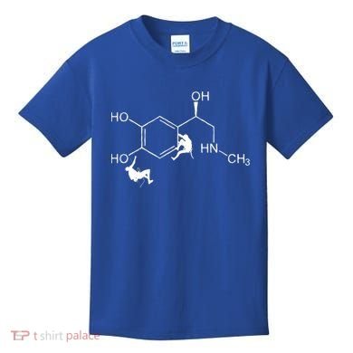 Adrenaline Bouldering Mountain Rock Climbing Gift Kids T-Shirt