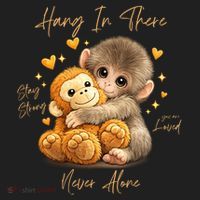 Adorable Baby Monkey Punch Women's Sweatshirt thumb 2