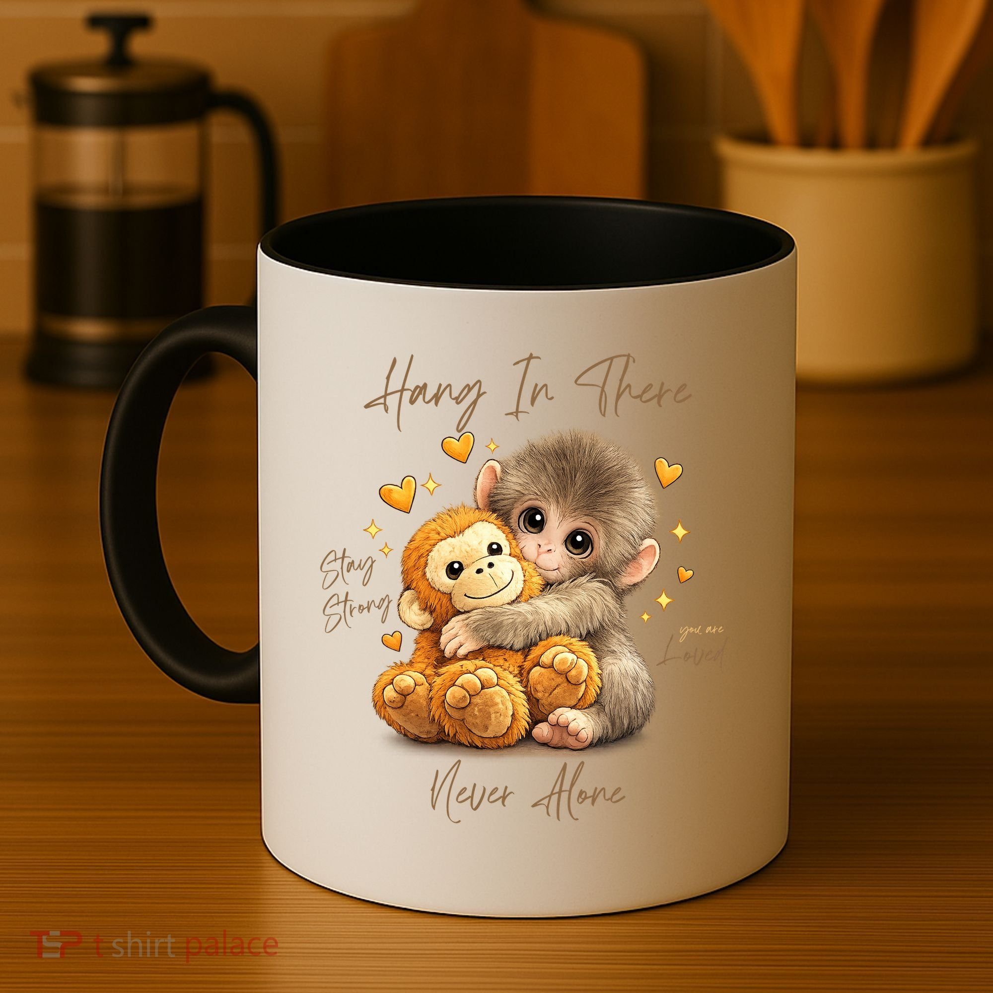 Adorable Baby Monkey Punch Coffee Mug