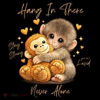Adorable Baby Monkey Punch Women's Hoodie thumb 2