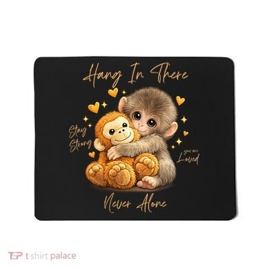 Adorable Baby Monkey Punch Mousepad