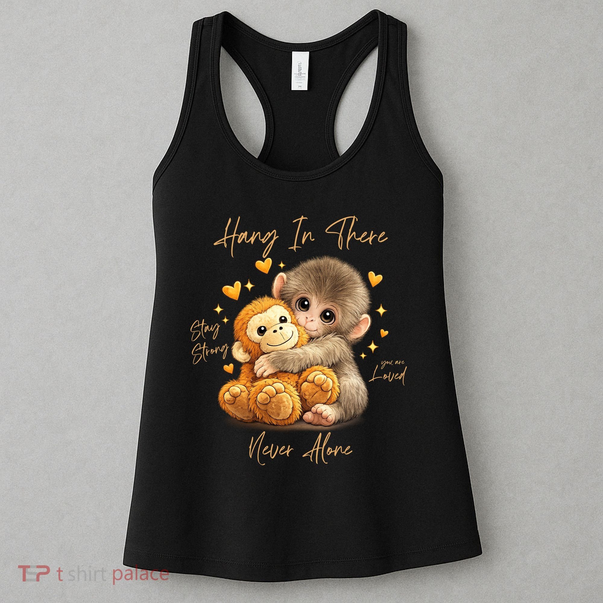 Adorable Baby Monkey Punch Women's Tank Top