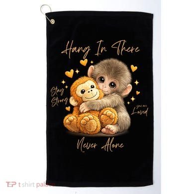 Adorable Baby Monkey Punch Golf Towel