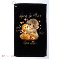 Adorable Baby Monkey Punch Golf Towel thumb 0