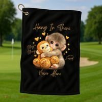 Adorable Baby Monkey Punch Golf Towel thumb 1