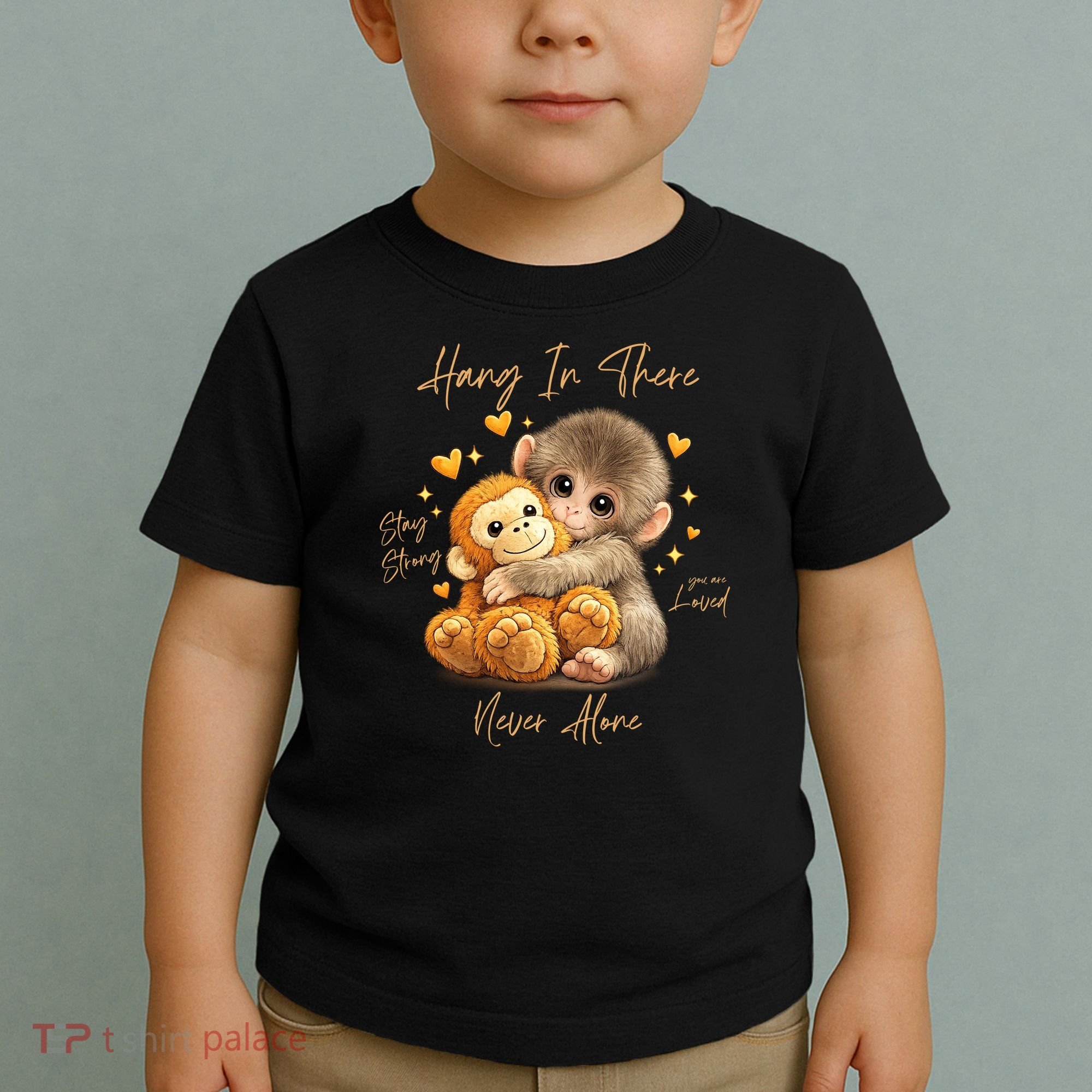 Adorable Baby Monkey Punch Toddler T-Shirt