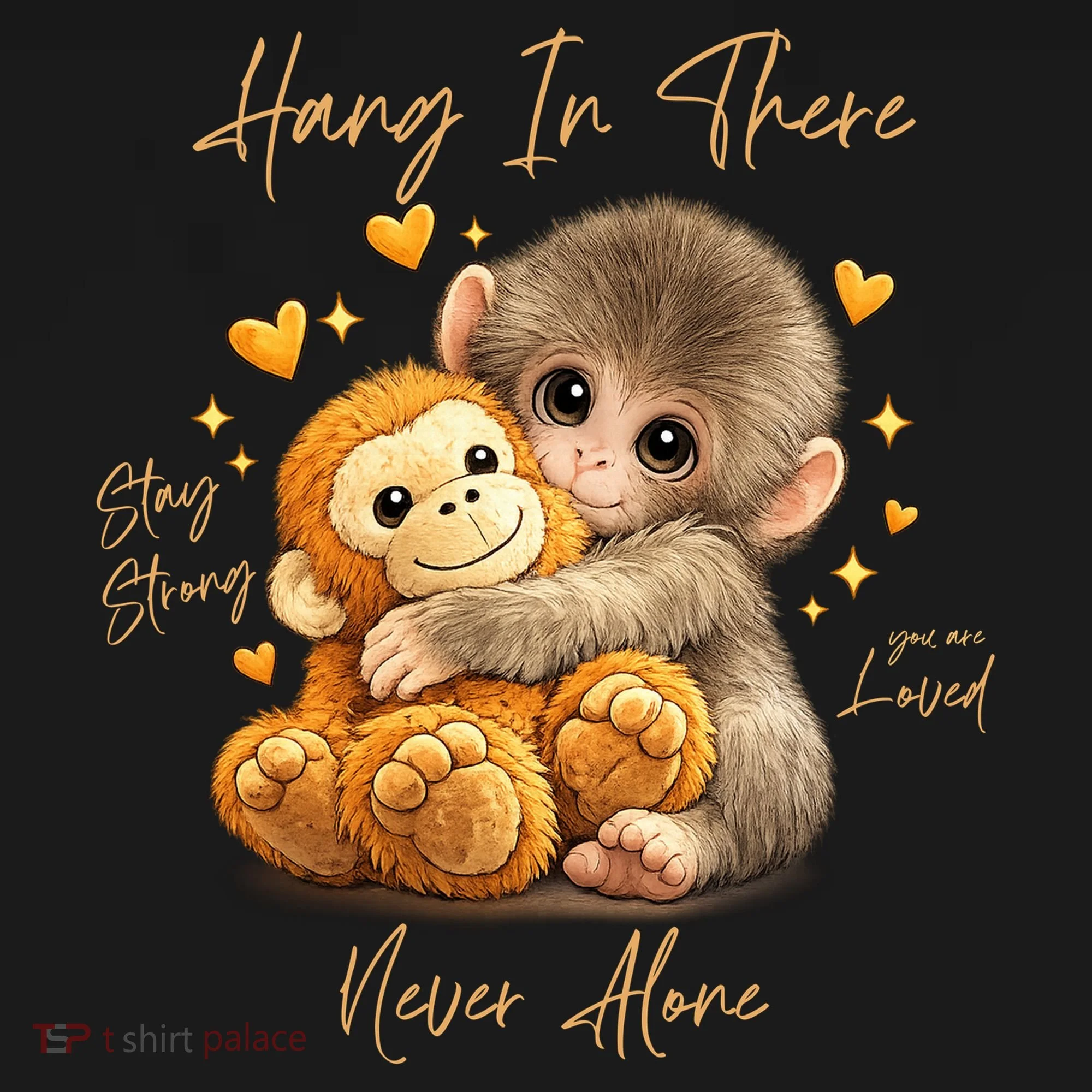 Adorable Baby Monkey Punch Women's T-Shirt