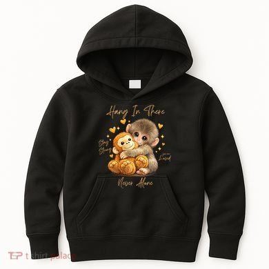 Adorable Baby Monkey Punch Kids Hoodie