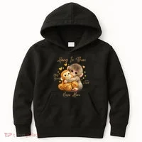 Adorable Baby Monkey Punch Kids Hoodie thumb 0