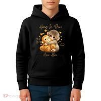 Adorable Baby Monkey Punch Kids Hoodie thumb 4