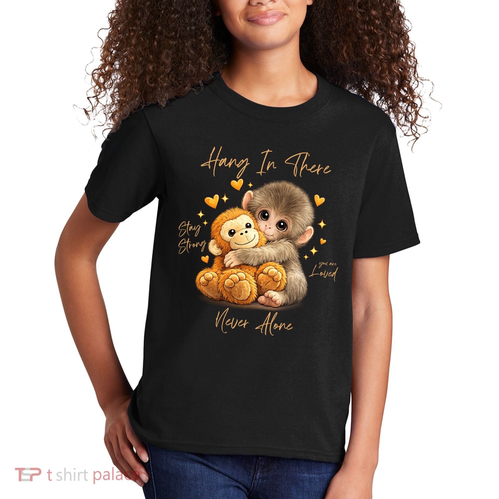 Adorable Baby Monkey Punch Kids T-Shirt