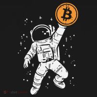 Astronaut Bitcoin Moon Funny Crypto Cryptocurrency Backpack thumb 2