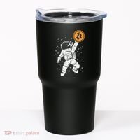 Astronaut Bitcoin Moon Funny Crypto Cryptocurrency Tumbler thumb 0