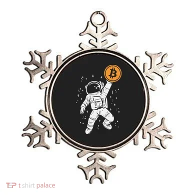 Astronaut Bitcoin Moon Funny Crypto Cryptocurrency Ornament