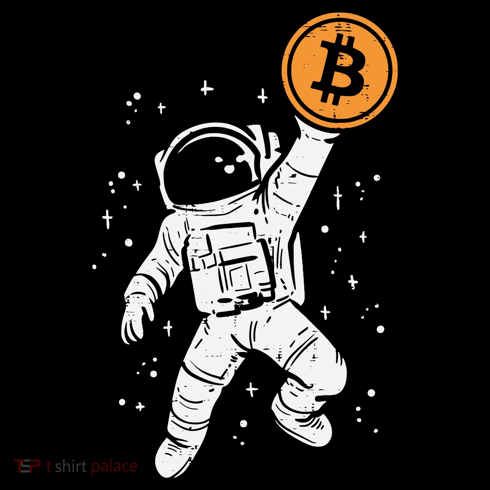 Astronaut Bitcoin Moon Funny Crypto Cryptocurrency Ornament