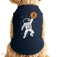 Astronaut Bitcoin Moon Funny Crypto Cryptocurrency Doggie Tank thumb 0