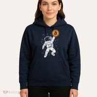 Astronaut Bitcoin Moon Funny Crypto Cryptocurrency Hoodie thumb 5