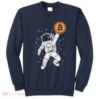Astronaut Bitcoin Moon Funny Crypto Cryptocurrency Sweatshirt thumb 0